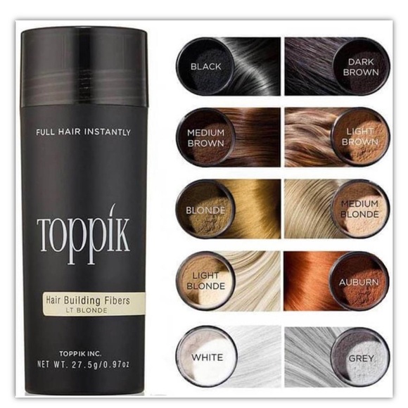 Toppik hair thickening fibers 27.5 Gr baldness concealer all colors available - Picture 6 of 12